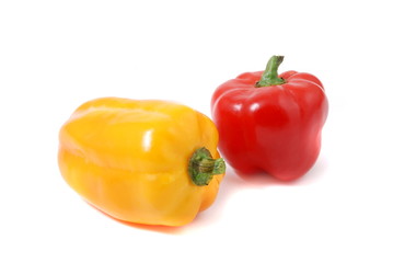 rot und gelb paprika