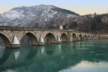 Fototapeta premium Famous Bridge on Drina
