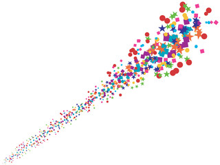 Confetti background for party