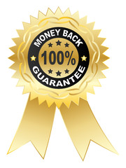 100 % GUARANTEE medal vector illustration