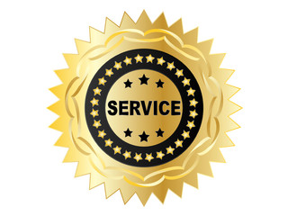 SERVICE label vector illustration