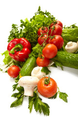 Fresh Vegetables, Fruits and other foodstuffs.