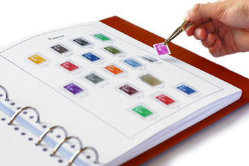 rangement de timbres