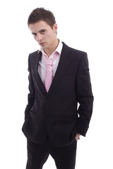 young businessman posing