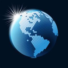 Vector cellular network theme