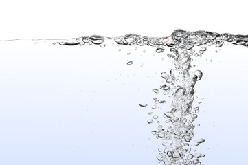 fresh water with bubbles