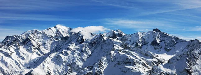 Washable wall murals Mont Blanc mont-blanc panoramique
