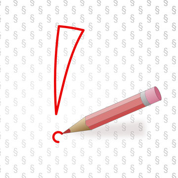 Ausrufezeichen / drawing an exclamation mark