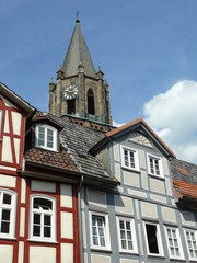 Fototapeta na wymiar Stiftskirche in Rotenburg an der Fulda (Neustadt)
