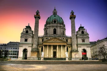 Fotobehang Vienne / Wien - Karlskirche / St. Charles Church © XtravaganT