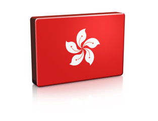 3D Hong Kong Banner Flag