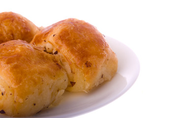 tempting pastry on a saucer