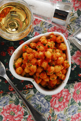 Ceci all aglio e peperoncino - Contorni della toscana