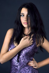 Obraz premium beautiful brunette