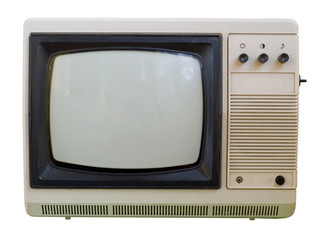 Old TV isolated