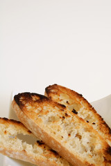 Toasted bread slices