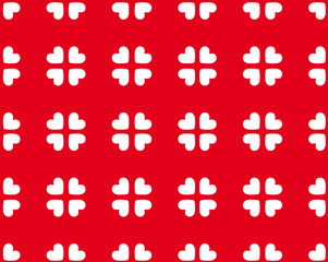 Seamless hearts pattern - vector image