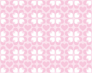 Seamless hearts pattern - vector image