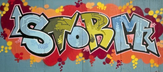 Graffiti on a wall in Amsterdam Netherlands