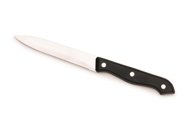 Sharp knife isolated on the white background