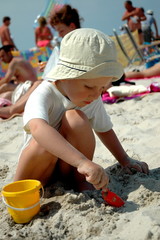 Child on the beach