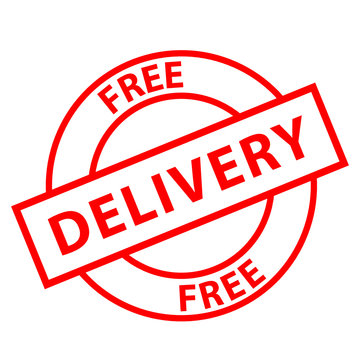 "Free Delivery" stamp (red)