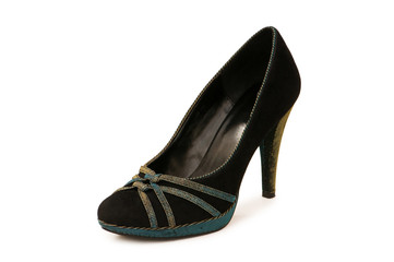 Woman shoes isolated on the white background