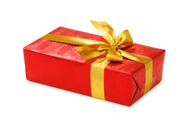 Gift boxes isolated on the white background