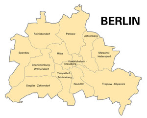 Fototapeta na wymiar Dzielnice Berlina