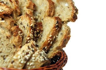 Tranches de pain aux céréales