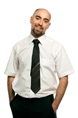 Businessman isolated on a white background