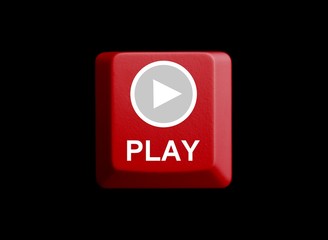 Button "Play" auf Tastatur