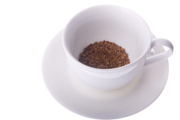 white cup with coffee