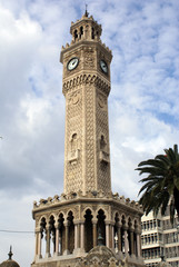 Fototapeta premium Clock tower and building