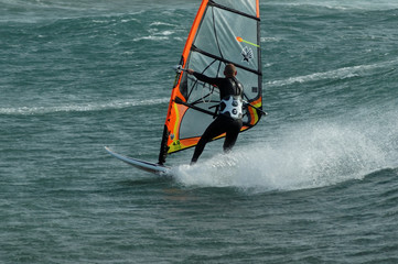 Naklejka premium planche à voile