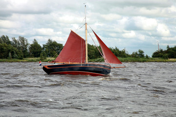 Fototapeta premium Sailing on the yacht