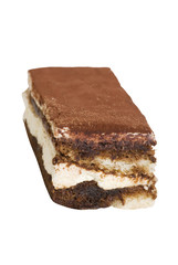 Isolated tiramisu
