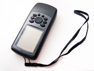 Black handheld gps isolated on  white © FreedomImage