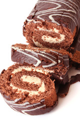 Peaces of cake isolated