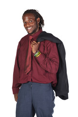 Handsome African businessman