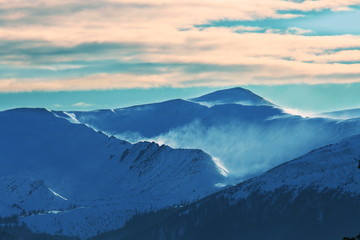 Winter mountains