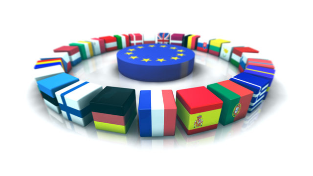 Focus sur la France en Union Europ&eacute;ene 3D