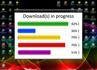 Downloads with colors
