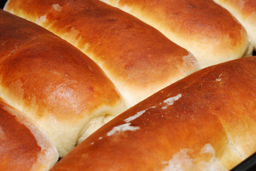 Close up of home made rolls
