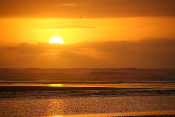 Sunset on Tasman sea