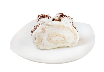 cake.sweet dessert.Isolated