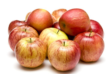 Bunch of Apples on White