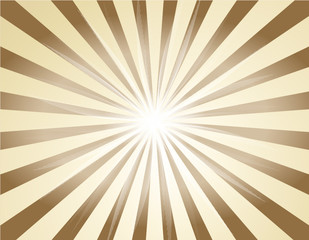 Brown and beige sunburst