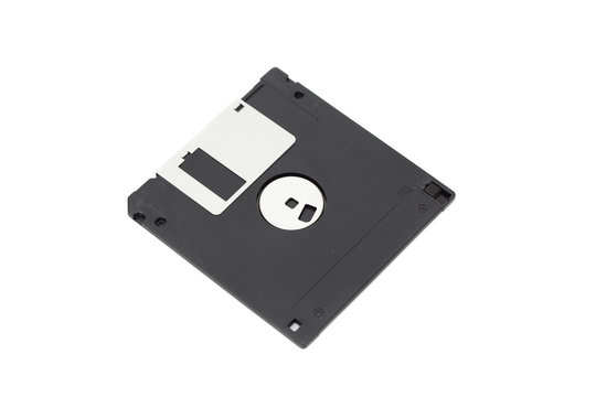back view of a floppy disk