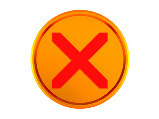 Fototapeta premium cancel sign